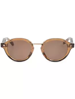 Солнцезащитные очки в круглой оправе VALENTINO GARAVANI EYEWEAR, коричневый