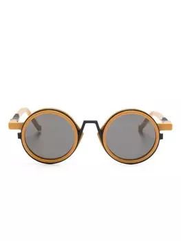 Солнцезащитные очки в круглой оправе VAVA Eyewear, желтый
