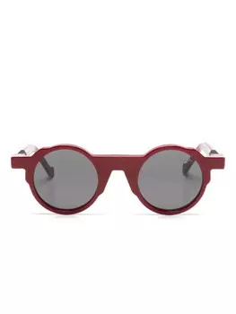 Солнцезащитные очки в круглой оправе VAVA Eyewear, красный