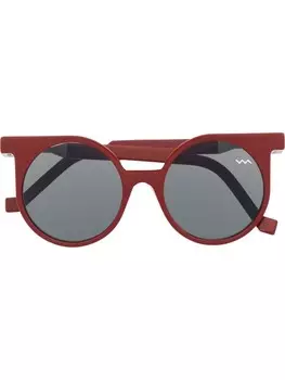 Солнцезащитные очки в круглой оправе VAVA Eyewear, красный