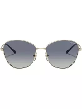 Солнцезащитные очки в круглой оправе Vogue Eyewear, золотистый
