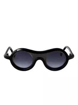 Солнцезащитные очки в круглой оправе Yohji Yamamoto, черный