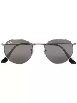Солнцезащитные очки в круглой затемненной оправе Ray-Ban, черный