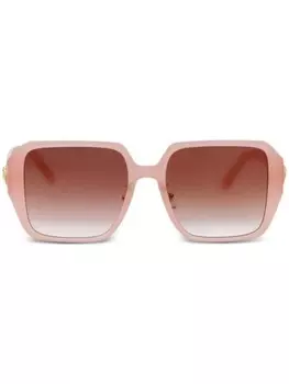 Солнцезащитные очки в квадратной оправе 0VE4472D Versace Eyewear, розовый