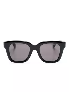 Солнцезащитные очки в квадратной оправе Alexander McQueen Eyewear, черный