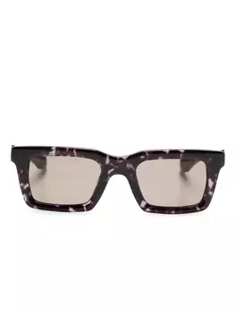 Солнцезащитные очки в квадратной оправе Alexander McQueen Eyewear, черный