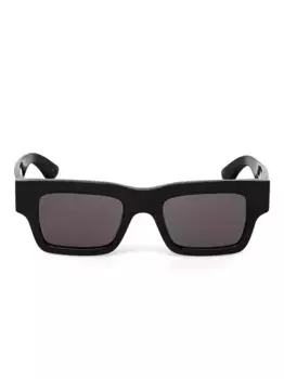 Солнцезащитные очки в квадратной оправе Alexander McQueen Eyewear, черный