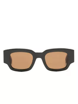 Солнцезащитные очки в квадратной оправе AMI Paris, зеленый