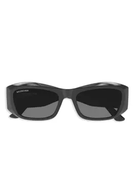 Солнцезащитные очки в квадратной оправе Balenciaga Eyewear, черный