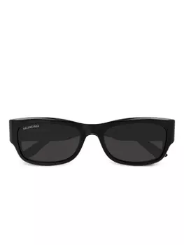 Солнцезащитные очки в квадратной оправе Balenciaga Eyewear, черный