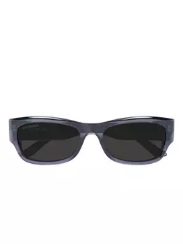 Солнцезащитные очки в квадратной оправе Balenciaga Eyewear, серый