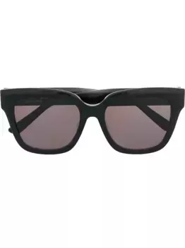 Солнцезащитные очки в квадратной оправе Balenciaga Eyewear, черный