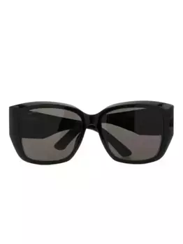Солнцезащитные очки в квадратной оправе Balenciaga Eyewear, черный