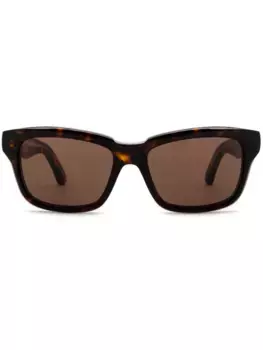 Солнцезащитные очки в квадратной оправе Balenciaga Eyewear, коричневый