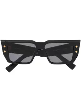 Солнцезащитные очки в квадратной оправе Balmain Eyewear, черный