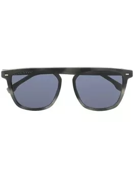 Солнцезащитные очки в квадратной оправе BOSS, серый