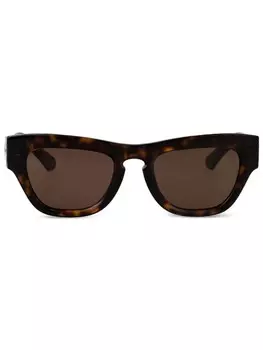Солнцезащитные очки в квадратной оправе Burberry Eyewear, коричневый