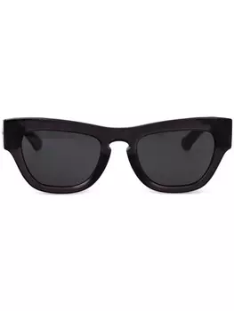 Солнцезащитные очки в квадратной оправе Burberry Eyewear, черный