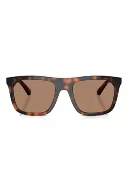 Солнцезащитные очки в квадратной оправе Burberry Eyewear, коричневый