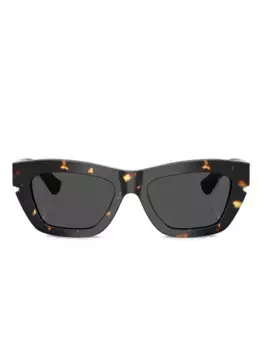 Солнцезащитные очки в квадратной оправе Burberry Eyewear, коричневый