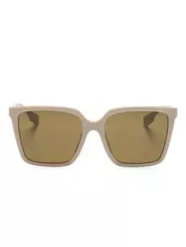 Солнцезащитные очки в квадратной оправе Burberry Eyewear, нейтральный