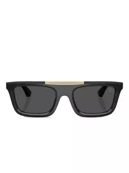 Солнцезащитные очки в квадратной оправе Burberry Eyewear, серый