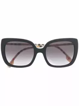 Солнцезащитные очки в квадратной оправе Burberry Eyewear, черный