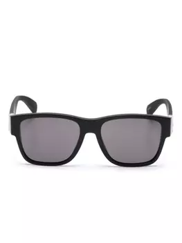 Солнцезащитные очки в квадратной оправе Bvlgari, черный