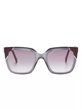 Солнцезащитные очки в квадратной оправе Carolina Herrera, серый