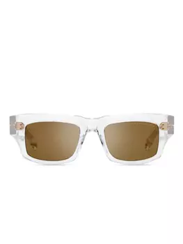 Солнцезащитные очки в квадратной оправе Dita Eyewear, белый