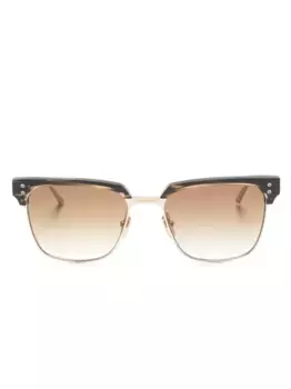 Солнцезащитные очки в квадратной оправе Dita Eyewear, коричневый