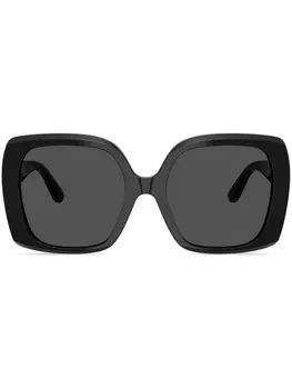 Солнцезащитные очки в квадратной оправе Dolce & Gabbana Eyewear, черный