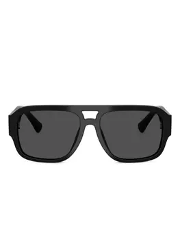 Солнцезащитные очки в квадратной оправе Dolce & Gabbana Eyewear, черный
