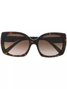 Солнцезащитные очки в квадратной оправе Dolce & Gabbana Eyewear, коричневый