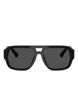 Солнцезащитные очки в квадратной оправе Dolce & Gabbana Eyewear, черный