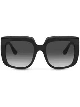 Солнцезащитные очки в квадратной оправе Dolce & Gabbana Eyewear, черный