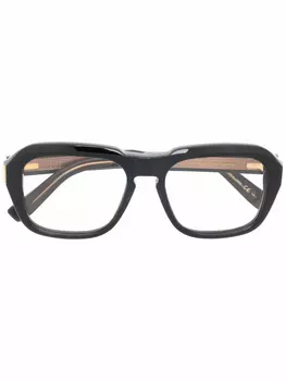 Солнцезащитные очки в квадратной оправе Dunhill, черный