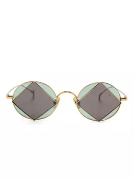 Солнцезащитные очки в квадратной оправе Eyepetizer, золотой