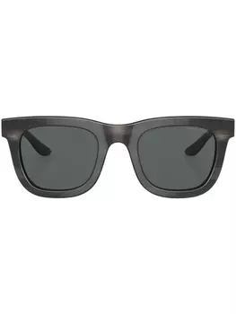 Солнцезащитные очки в квадратной оправе Giorgio Armani, серый
