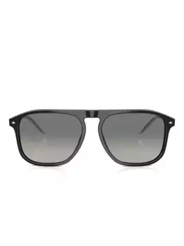 Солнцезащитные очки в квадратной оправе GIORGIO ARMANI, черный