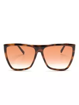 Солнцезащитные очки в квадратной оправе Givenchy, коричневый
