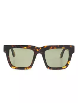 Солнцезащитные очки в квадратной оправе GOLDEN GOOSE, коричневый