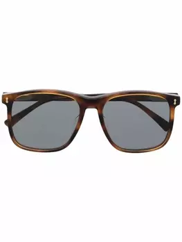 Солнцезащитные очки в квадратной оправе Gucci Eyewear, коричневый