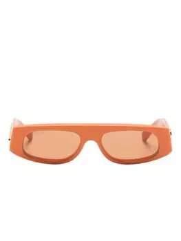 Солнцезащитные очки в квадратной оправе Gucci Eyewear, оранжевый