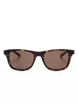 Солнцезащитные очки в квадратной оправе Gucci Eyewear, коричневый