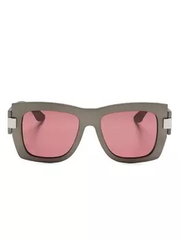 Солнцезащитные очки в квадратной оправе Gucci Eyewear, серый