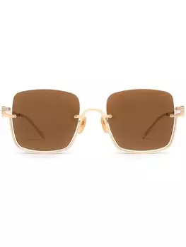 Солнцезащитные очки в квадратной оправе Gucci Eyewear, золотой