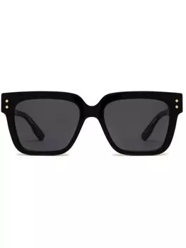 Солнцезащитные очки в квадратной оправе Gucci Eyewear, черный