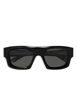 Солнцезащитные очки в квадратной оправе Gucci Eyewear, черный