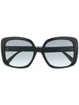 Солнцезащитные очки в квадратной оправе Gucci Eyewear, черный